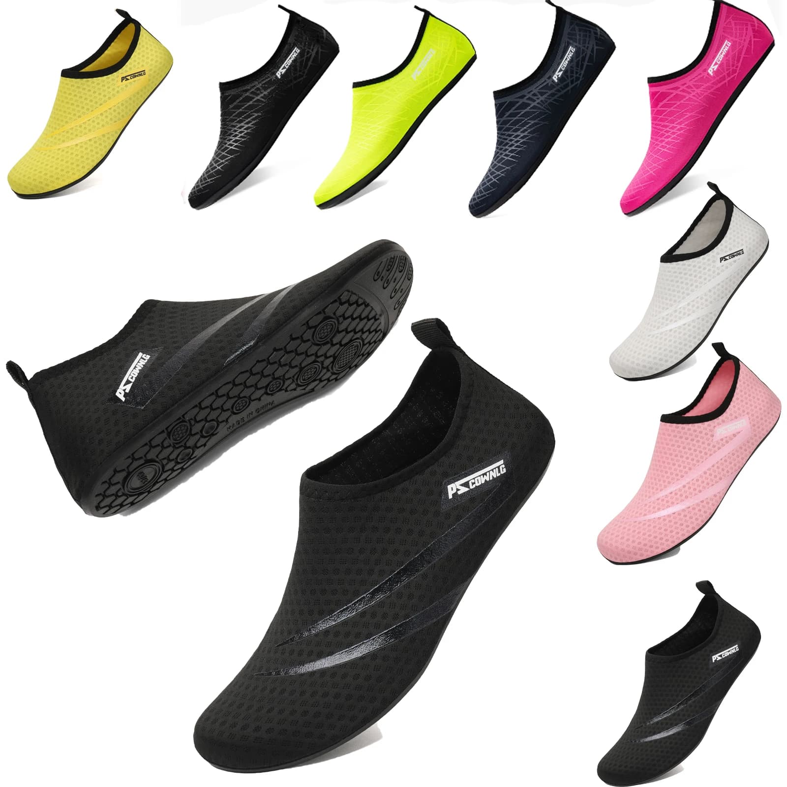 Nisex Water Antiscivolo Sneaker Nuoto Calzini da sub Estate Aqua Beach Sandalo Scarpa piatta Pantofola da mare per uomo Donna