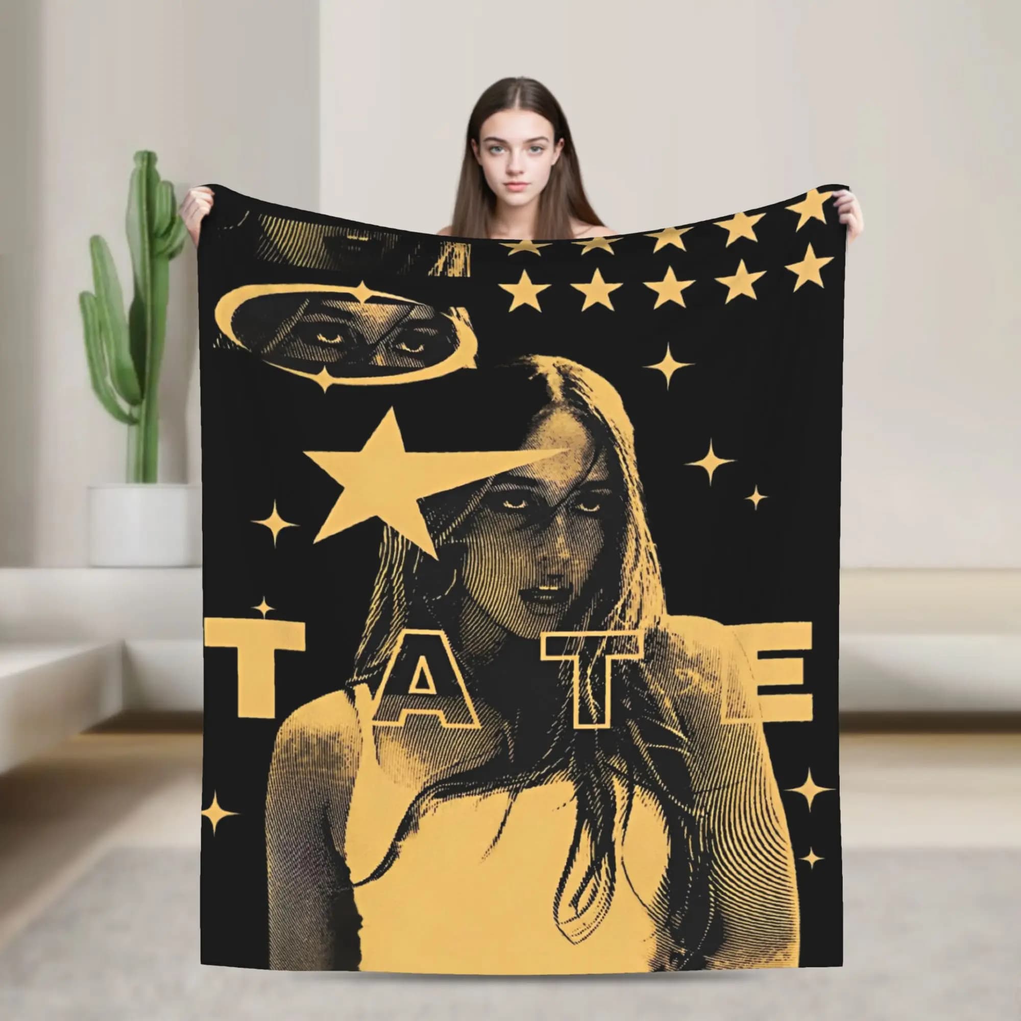 Tate McRae Miss Possessive Tour 2025 Blanket Cozy Soft Throw Blankets for Bed 50x60 Inch Multiple Sizes Plush Thin Quilt
