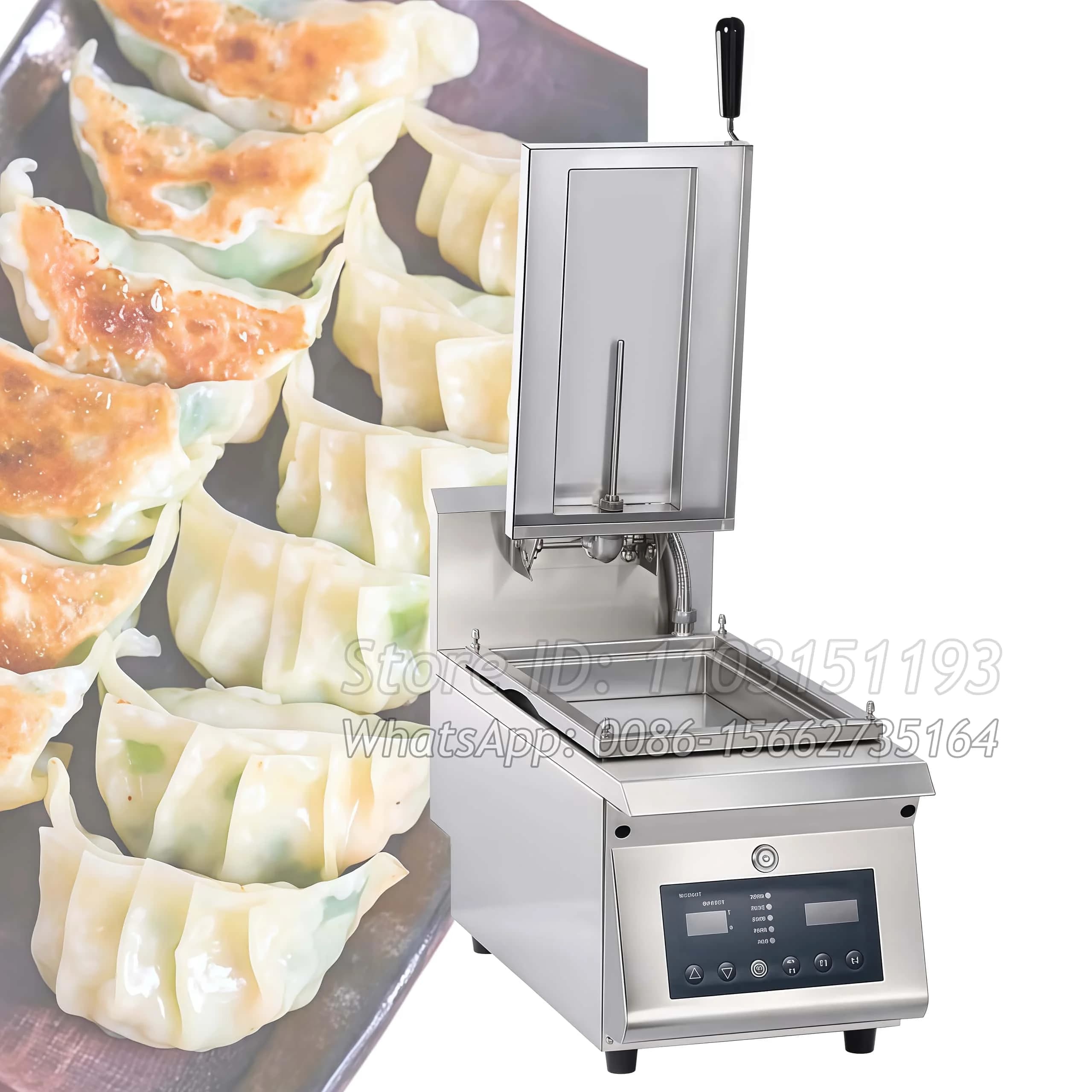 Electric Stuffed Steamed Bun Japan Fried Gyoza Cooker Dumpling Pan Fried Fryer Grill Stir Frying Cooking Griddle Cooker Machine