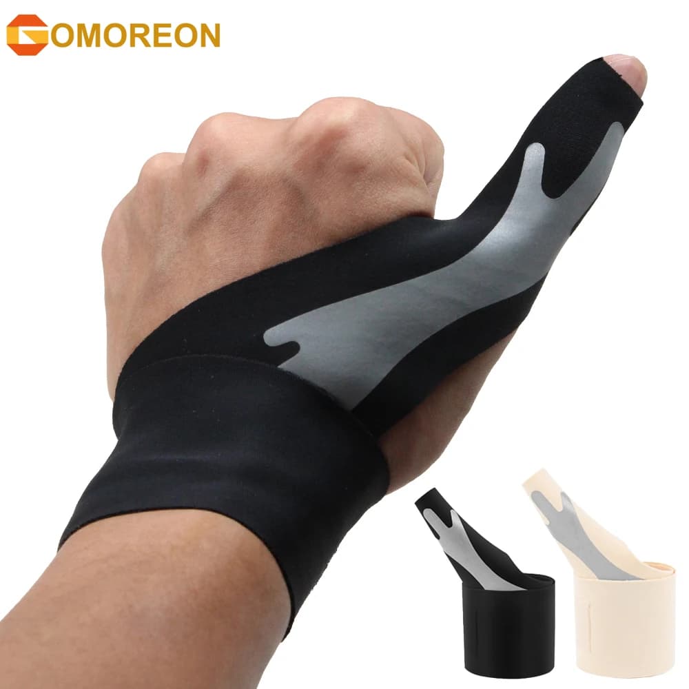 Stecca per pollice mano destra, tutore di supporto per pollice regolabile per polso, stecca per dito trigger per sollievo dalla tendinite con striscia di compressione