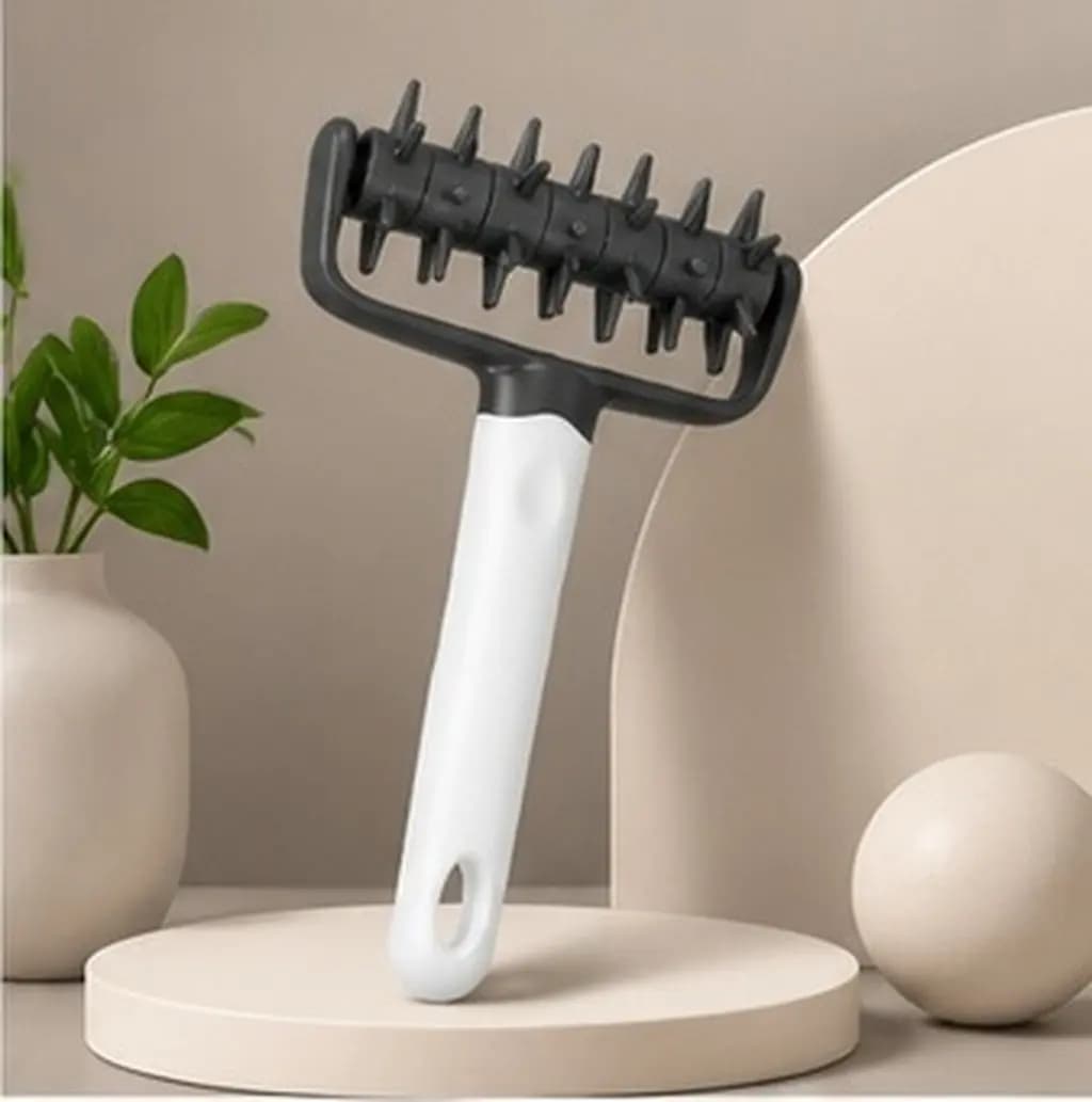 Pizza Hole Puncher Dough Roller Ergonomic Kitchen Tool for Baking Pizza Pastry Crust Spike Roller Kitchen Tool