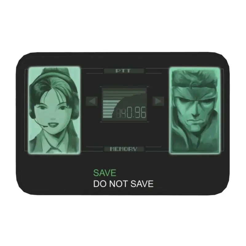 Metal Gear Solid Codec Front Floor Door tappetini d'ingresso Outdoor Video Gamer Kitchen Bath zerbino balcone tappeto tappeto
