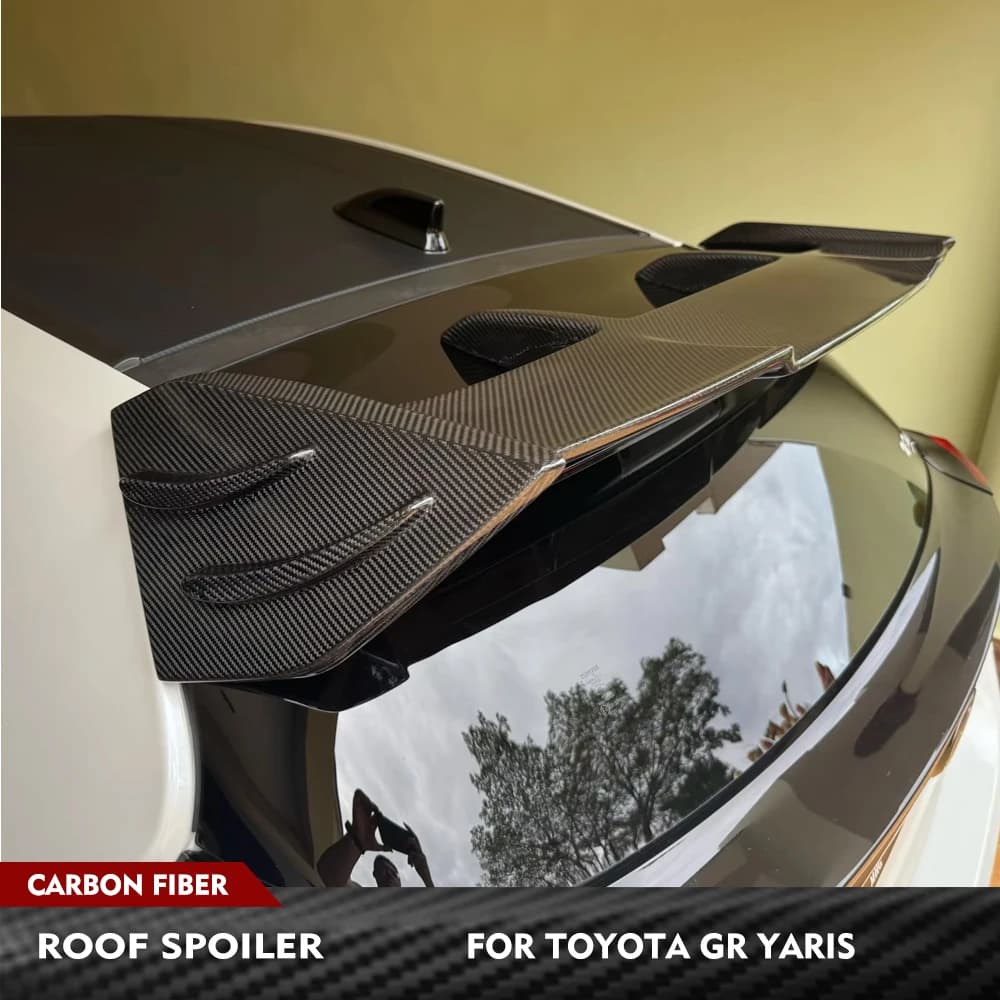 Per Toyota GR Yaris 2020 2021 Spoiler Posteriore in Fibra di Carbonio, Ala da Corsa, Kit Carrozzeria Posteriore, Splitter per Bagagliaio