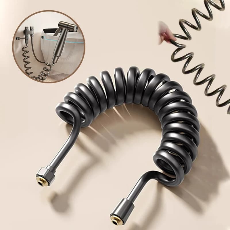 Tubo flessibile per acqua da giardino per riavvolgimento da bagno Tubo flessibile per acqua riccio Tubo flessibile per avvolgimento automatico retrattile Ugello di spruzzo