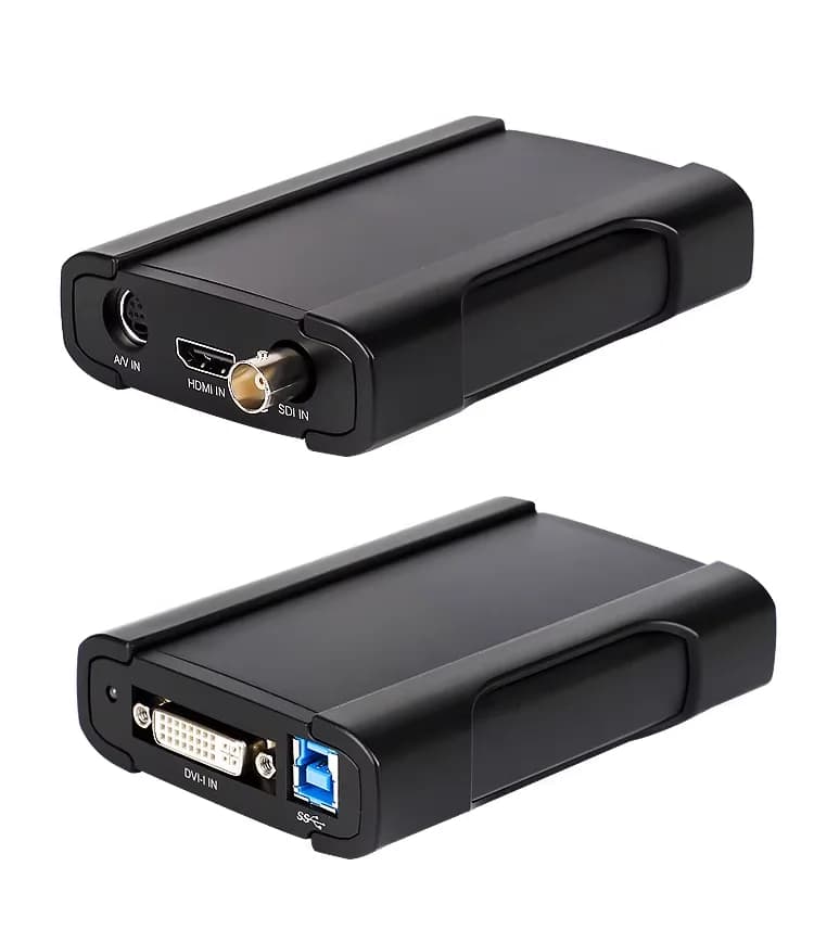 SDI DVI VGA S-video CVBS YPbPr ad alta velocità Componente composito a USB Scheda di acquisizione video web per streaming live