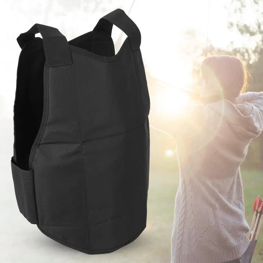 Gilet Tattico Protettivo da Esterno, Attrezzatura da Allenamento, Gilet Sportivo Regolabile, Leggero e Flessibile, Gilet Morbido da Tiro con l'Arco per Uomo