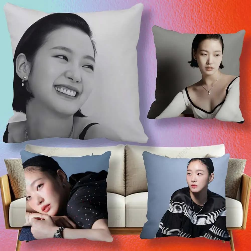 Korean Actor Kim Go-eun Pillow cover gift High definition digital printing,Surprise vivid pattern Household.