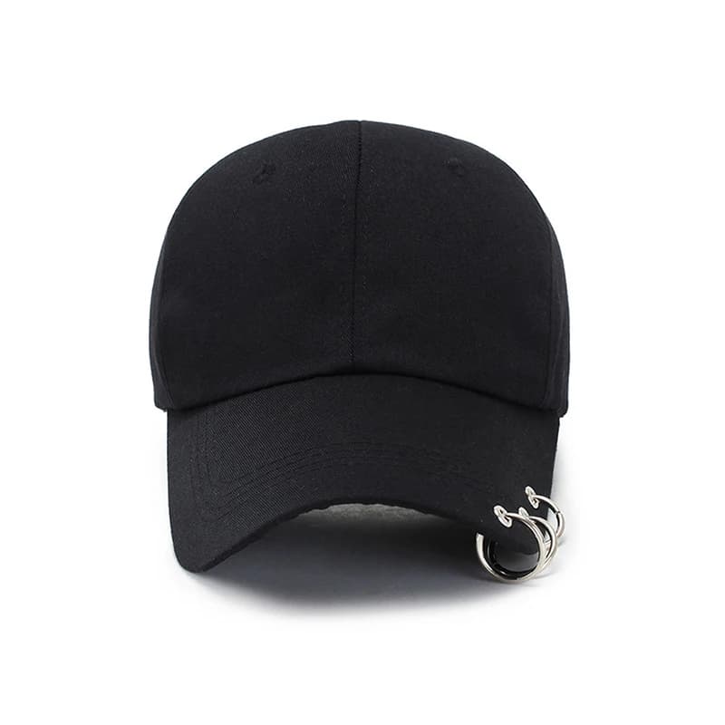 New Hip Hop Women's Baseball Cap With Ring Circle Snapback Hats For Men Women Unisex Dad Hat Adjustable Kpop Style