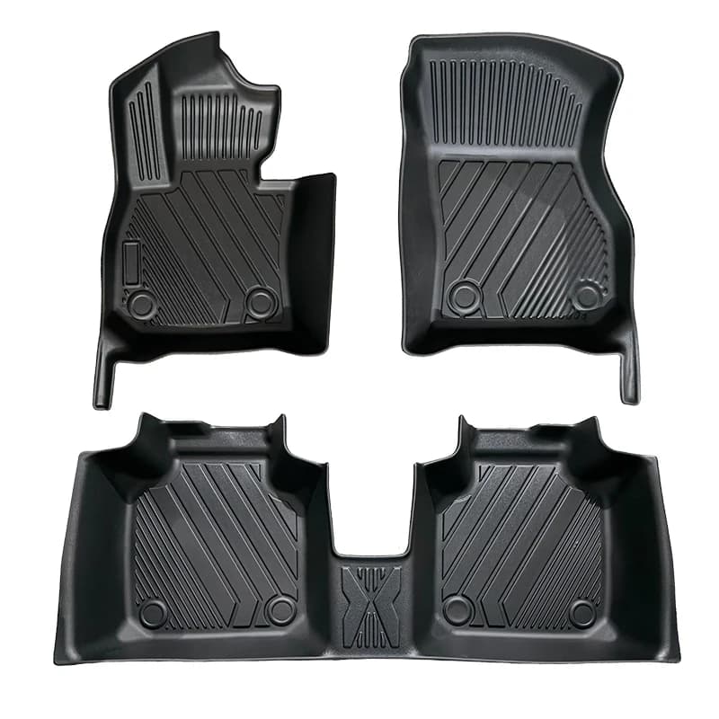 Complete set for all seasons Car Mats 5D 3D TPE Car Mats Easy to clean Res for wear Designed for Kia K4
