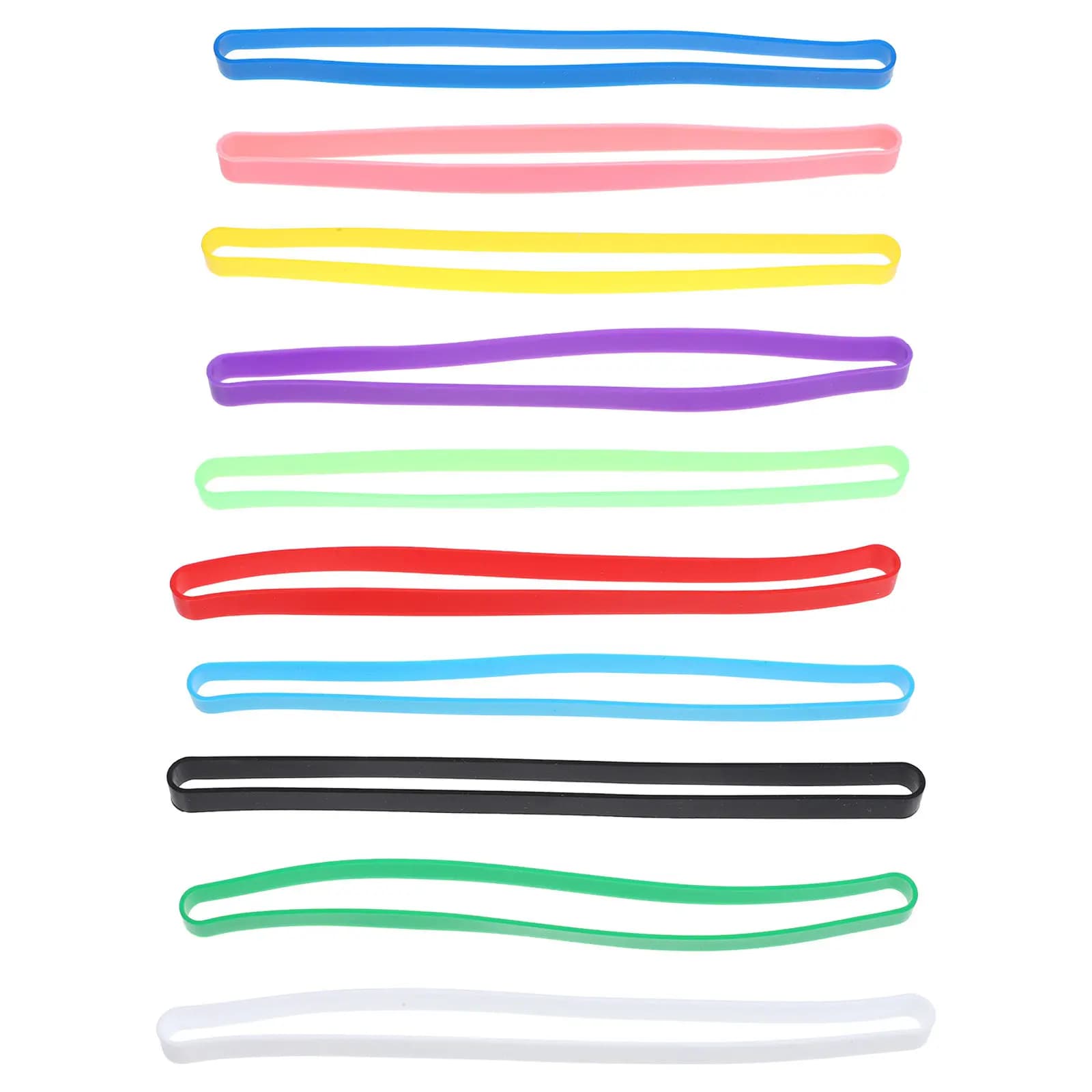 10 Pezzi di Elastici Colorati e Resistenti per Quaderni, Diari, Scrapbook, Agende Giornaliere, Accessori per Ufficio