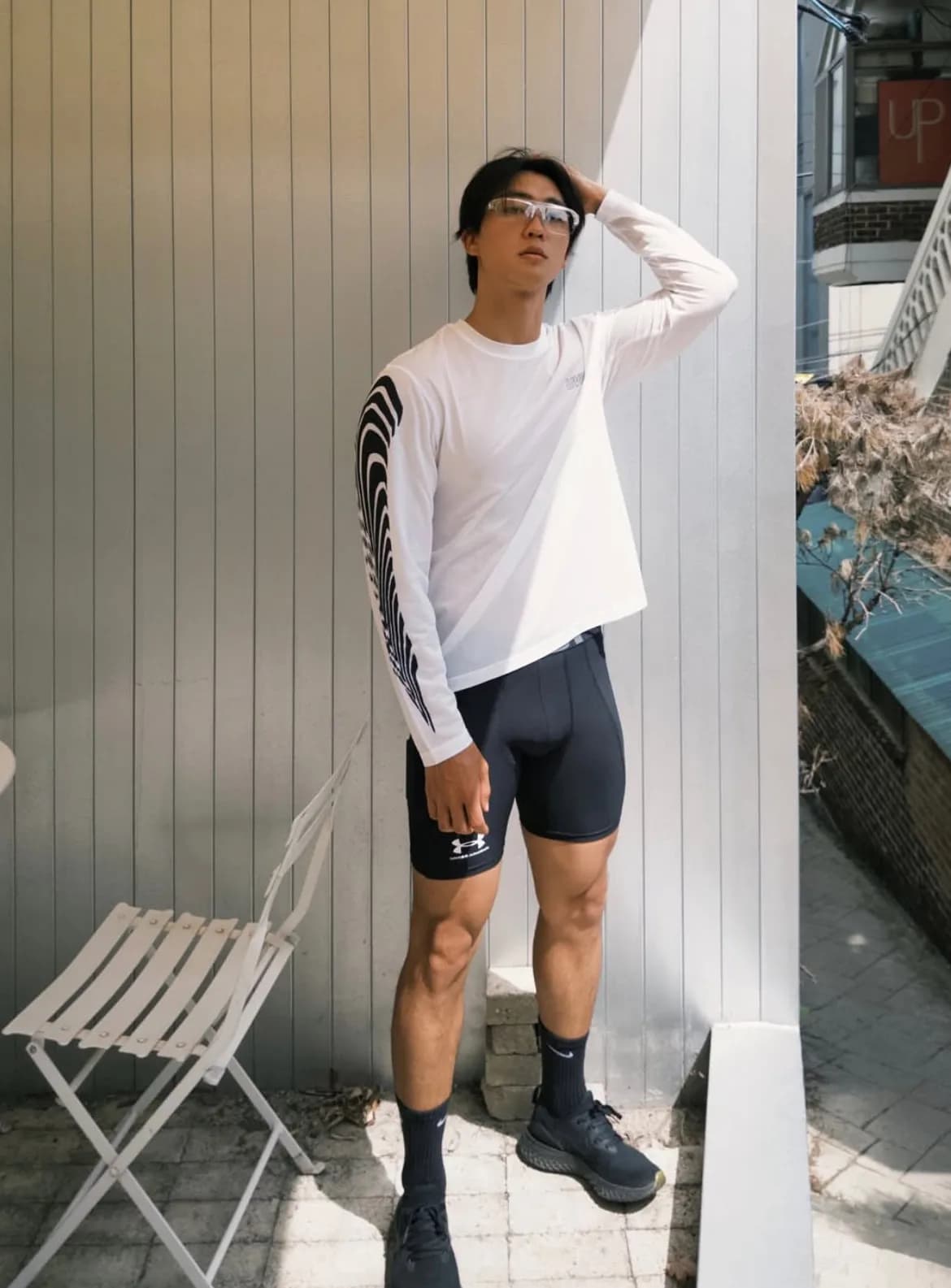 UVU Running Unisex Loose Long Sleeve T-Shirt Lightweight Breathable Quick Dry Athletic Top For Gym Jogging Cycling
