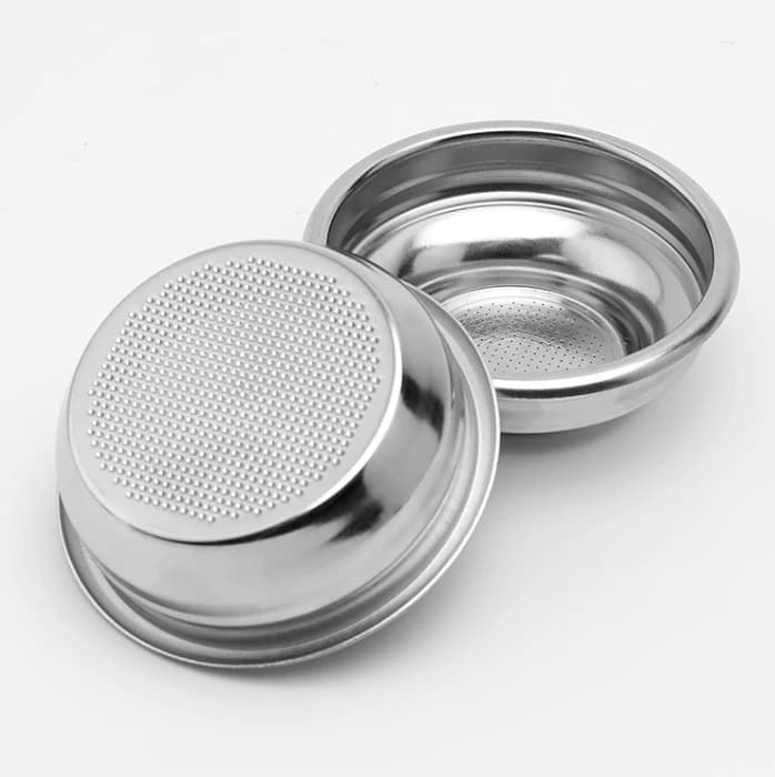 51mm Stainless Steel Coffee Filter Basket 1/2 Cup Espresso Machine Dripper Portafilter Coffee Maker Strainer Coffee Puck Screen