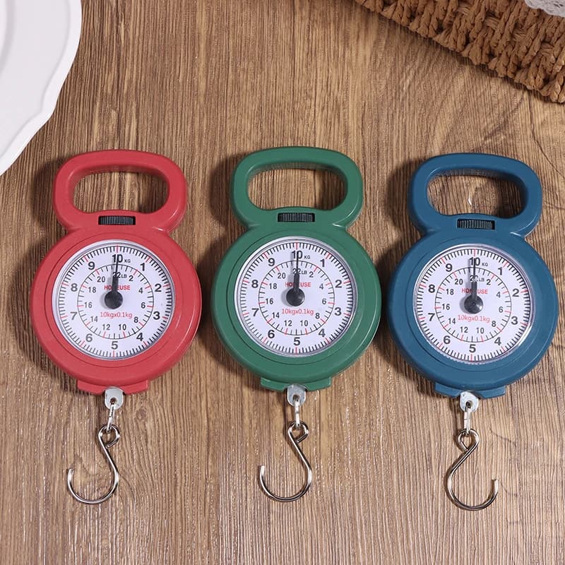 Portable Mini Pointers Hook Spring Hanging Scale Digital Weighing Scales 10kg Capacity for Fishing Food And Luggage