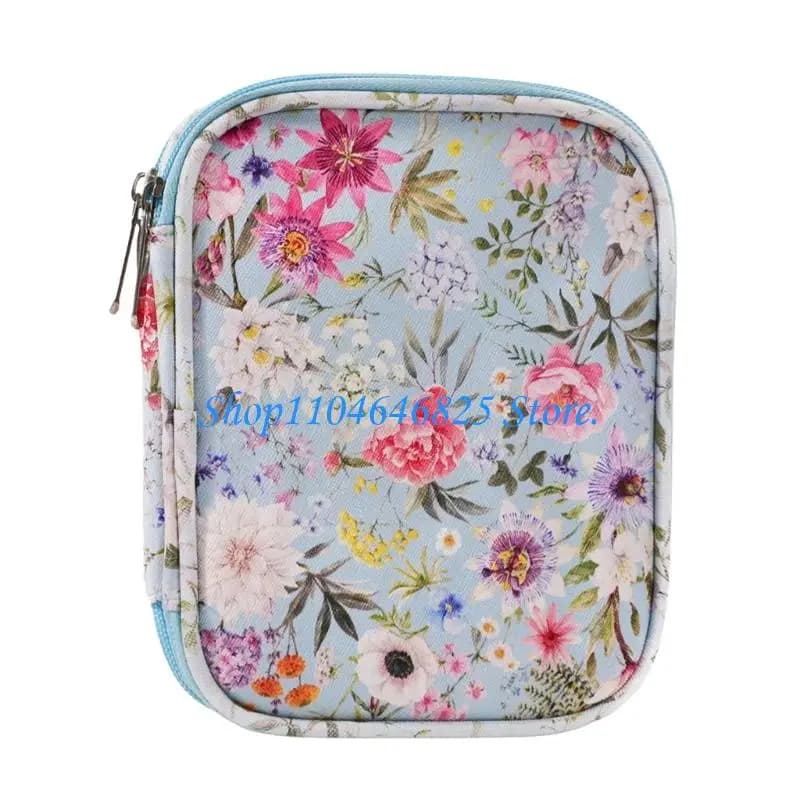 portatile per utensili per maglieria con fessure elastiche Tasca con cerniera Custodia per uncinetto in tessuto
