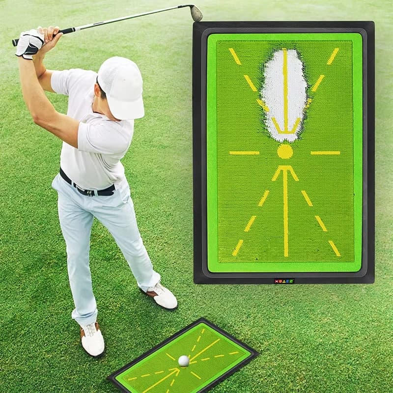 Tappetino di Alta Qualità per Allenamento Golf, Rilevamento Swing, Tracciamento Direzionale della Palla, Tappetini per Pratica Swing