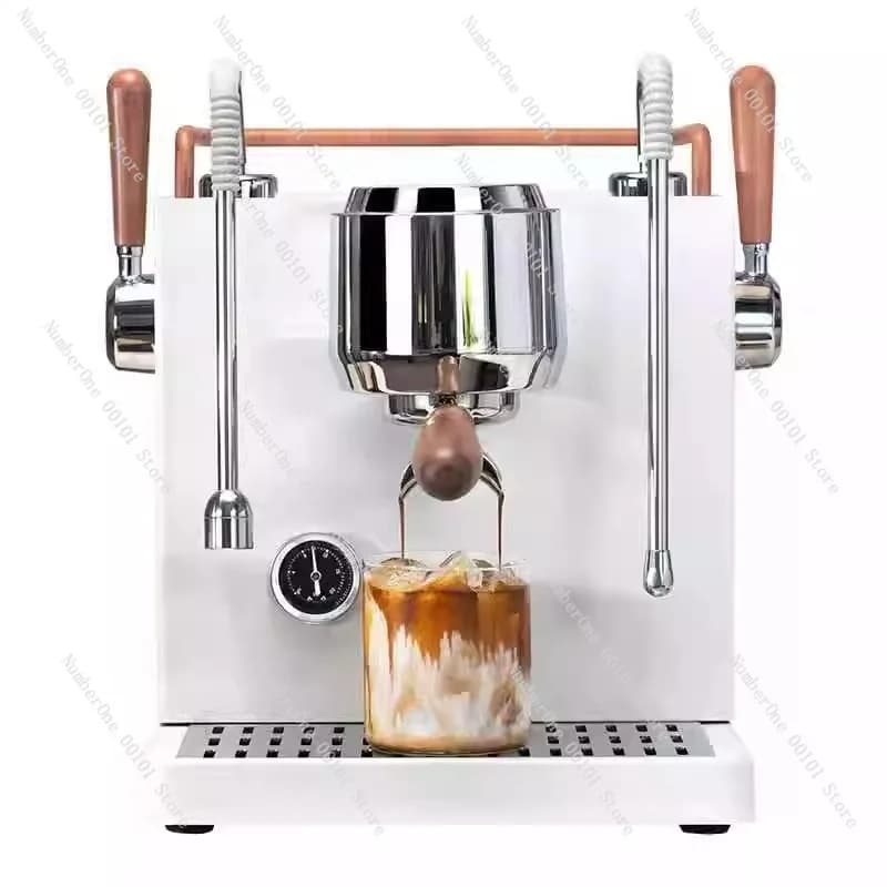 Semi Automatic Espresso Coffee Machine 20 Bar Milk Frother Steam Wand Compact Maker Home Cappuccino Latte