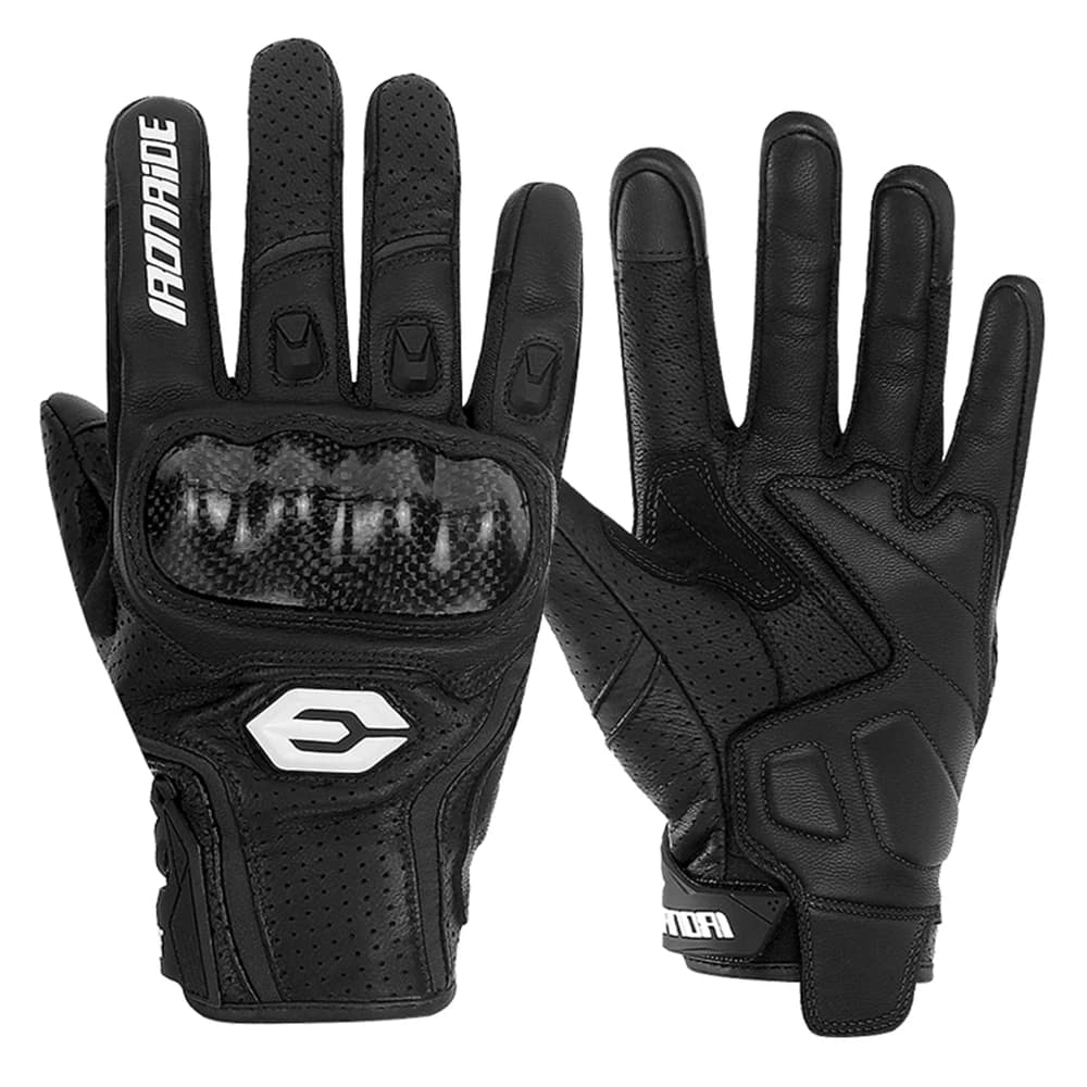Guanti da moto traspiranti Guanti in pelle da uomo Touch-screen Guanti da corsa per moto Guanti da ciclismo da motocross protettivi