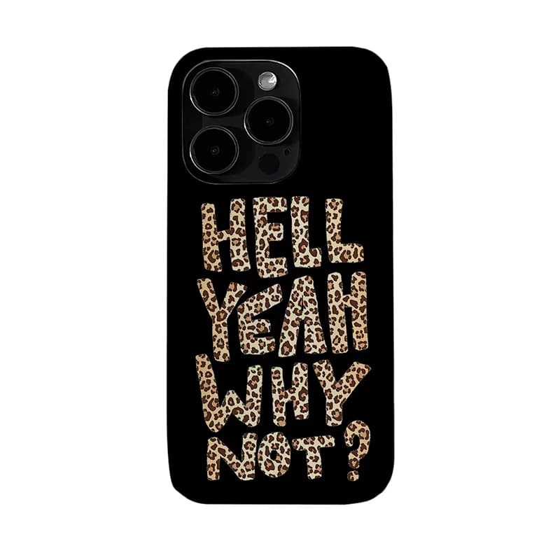 Custodia per telefono di lusso con stampa leopardata e lettere per iPhone 17 Air 16 Pro Max 15 14 Plus 13 12 Mini 11 Pro, cover posteriore in silicone antiurto