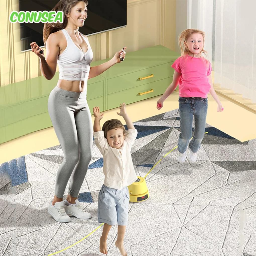 Electric Rope Jumping Machine Outdoor Training Toys Kids Remote Control Smart Jump Rope Digital Indoor Counter