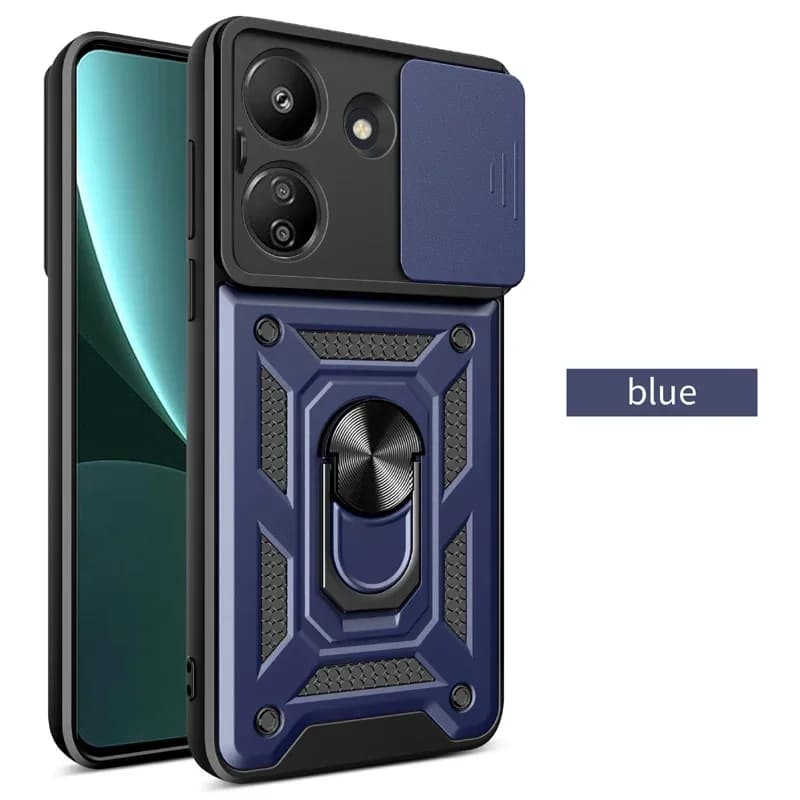 Shockproof Armor Full Lens Protection Case For Poco X4 X3 GT X7 X6 X5 X4 Pro 5G with Ring Magnetic Holder Phone Cover Back Cover