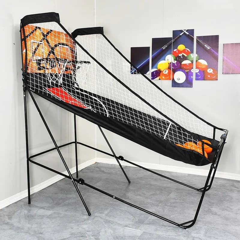 Single Player Foldable Electronic Scoring Basketball Shooting Game Indoor Leisure Equipment