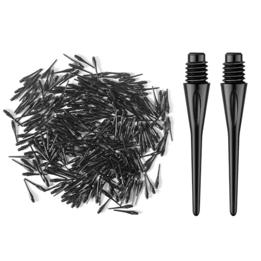 Confezione da 300 Punte per Freccette con Filettatura 2BA, Punte Morbide Premium di Ricambio, Set di Accessori per Freccette