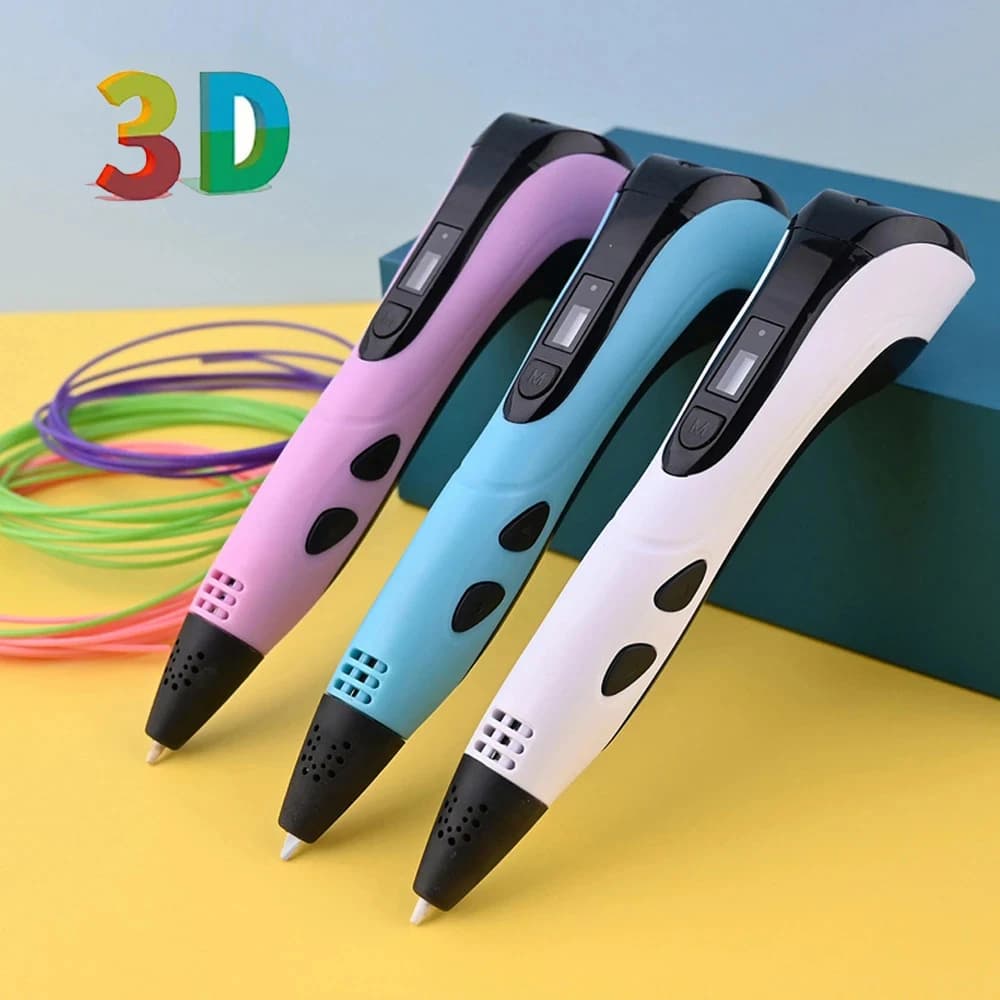 2022 new 3D printing pen 3d pen set LCD display with PLA filament for kids kids birthday creative gift DIY gift