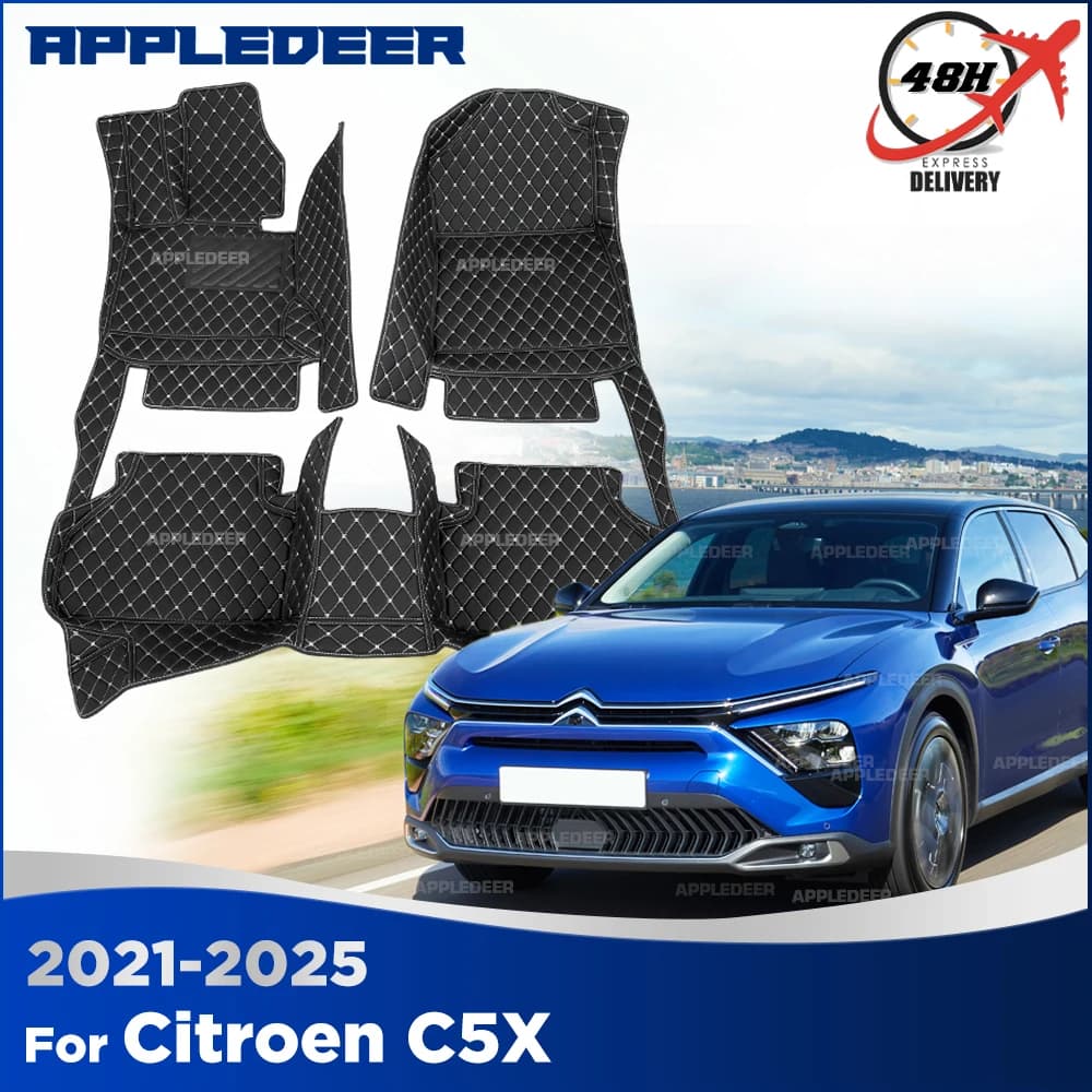 Tappetini per Auto Personalizzati per Citroen C5X 2021-2025 2024 2023 2022, Copri Tappeti e Accessori Interni