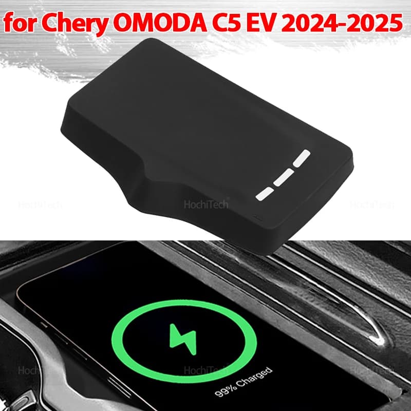 Per Chery OMODA C5 EV 2024-2025 Controllo Centrale Nuovo Caricatore Senza Fili Per Auto Pad Antiscivolo Ricarica Veloce Caricatore Senza Fili Zerbino