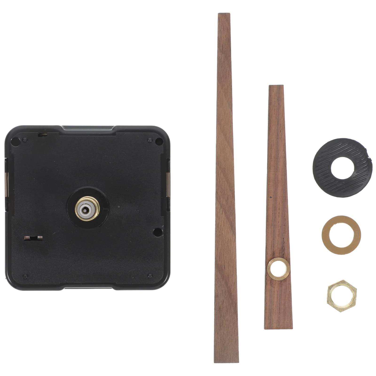1 Set Watch Movement Replacement Kit Plastic Wood Material Simple Design DIY Repair Parts for Wall Clocks Crafts Home Office