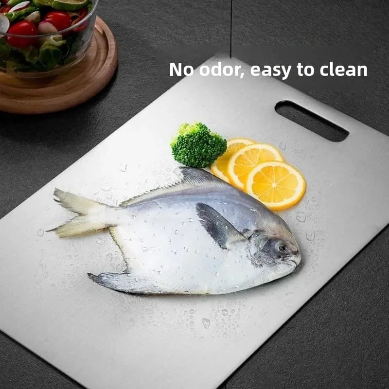Hot Selling Kitchen Cutting Board Stainless Steel Antibacterial Anti Mold Double Sided Chopping Board