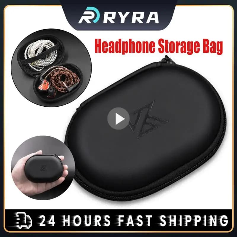 KZ accessori per auricolari custodia rigida per auricolari custodia portatile custodia per borsa orecchio con Logo ZST ZS10 PRO X EDX Pro AS24 DQS ZNA