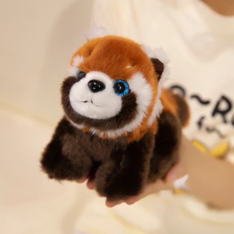 Cute Raccoon Plush Bag Toy 20cm Kawaii Round Shoulder Bag Stuffed Animal Raccoon Doll Birthday Gifts For Boys And Girls