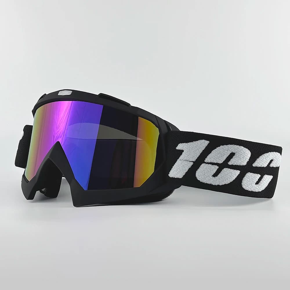 Occhiali da Moto 100% Protezione, Occhiali da Motocross, Occhiali per Casco Off-road, MX, Moto, Dirt Bike, ATV, Sci, Outdoor, Scooter, Sport