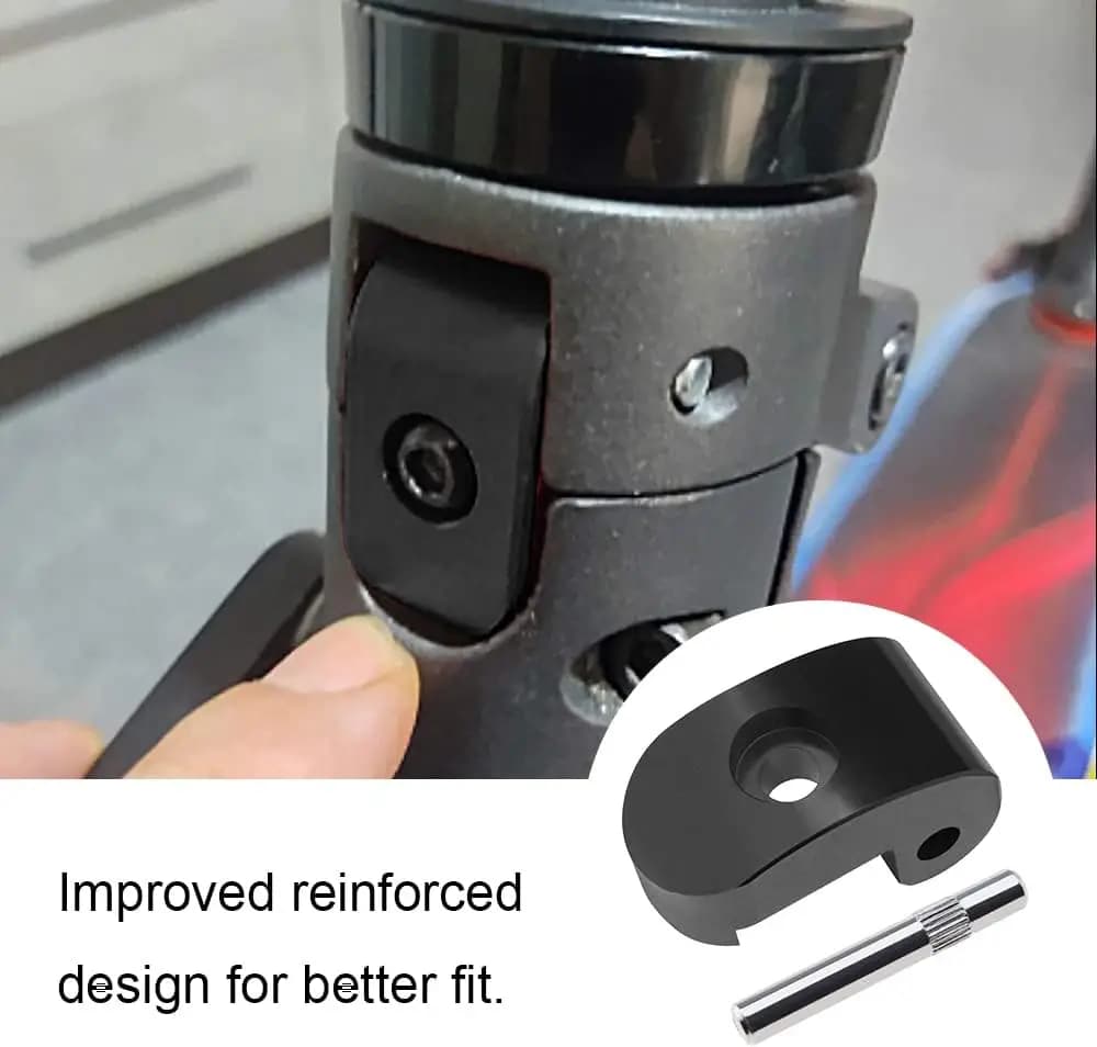 Gancio pieghevole in lega di alluminio rinforzato per Xiaomi M365 1S Pro Scooter elettrico Sostituzione serratura Cerniera Gancio pieghevole rinforzato