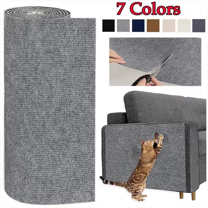 7 Colors Cat Scratcher Sofa Cats Scratcher Pad Protection Board Trimmer Self-adhesive Carpet Anti-scratch for cats DIY