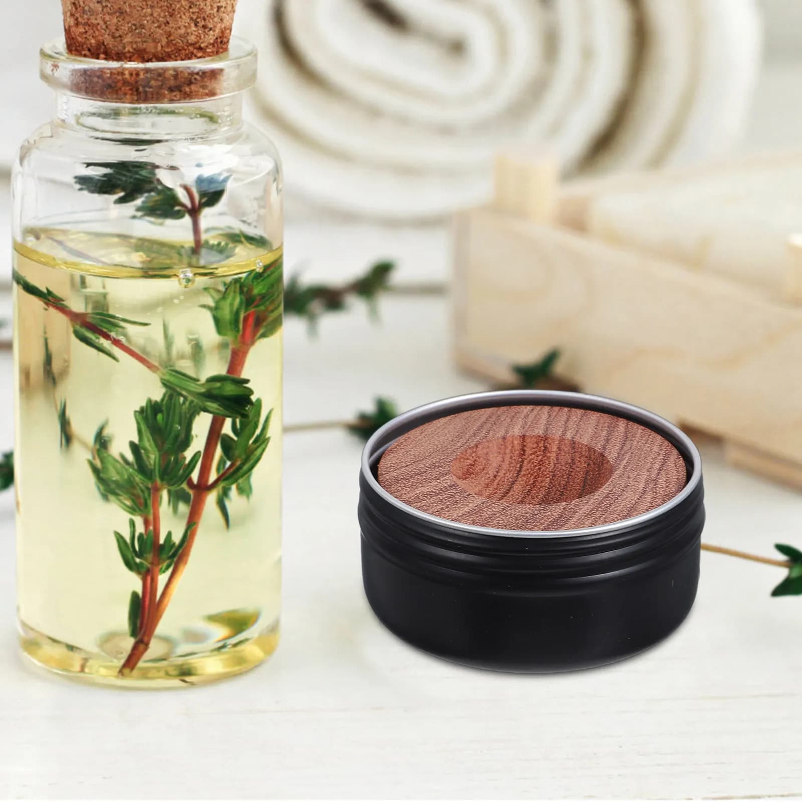 2 diffusori di oli essenziali in legno, diffusori decorativi da tavolo con aroma naturale per casa, ufficio, auto, sala yoga, sicuri ed ecologici