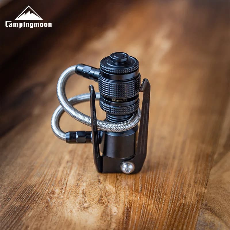BKZ23-OD Auto-shutoff Gas Tripod Adapter for Gas Lamp/Stove to High-altitude Canister Rocket Stove Head Bracket