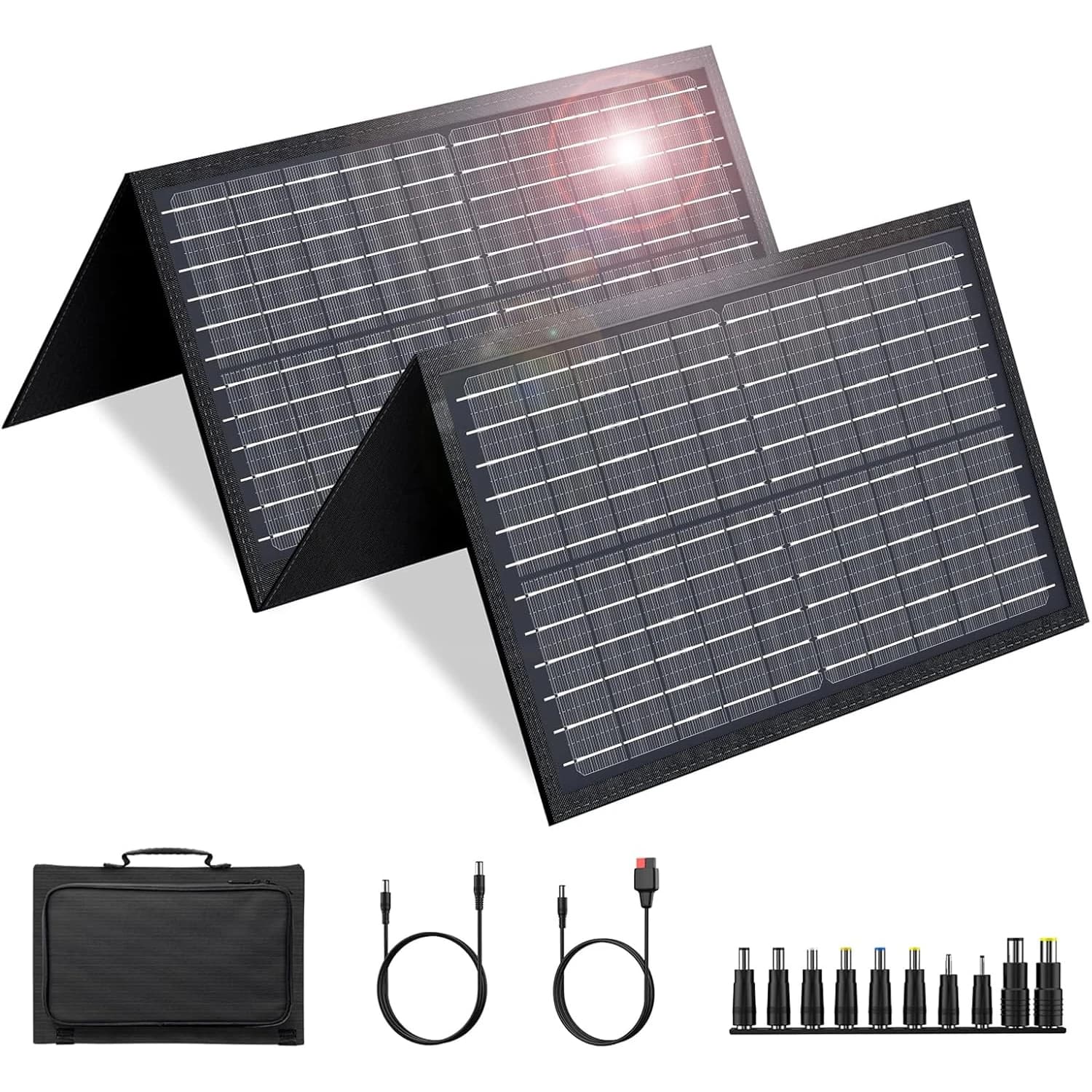 Pannello solare da 60 W con porta USB CC per escursioni all'aperto Campeggio Stazione di alimentazione a batteria portatile Pannello di ricarica per banca di ricarica del telefono