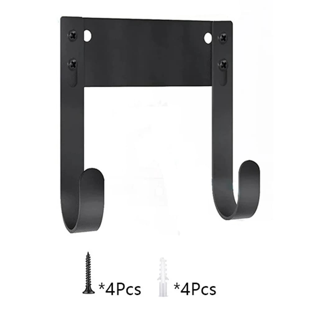 Compact Ironing Board Holder Wall Mounted Ironing Board Versatile Use Easy Setup Ironing Accessory Multifunctional Use Black
