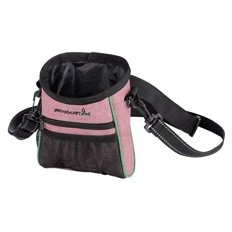 Borsa portaoggetti per animali domestici Borsa per dolcetti per cani con coulisse per trasporto cibo Borsa per cacca Marsupio per addestramento di animali domestici