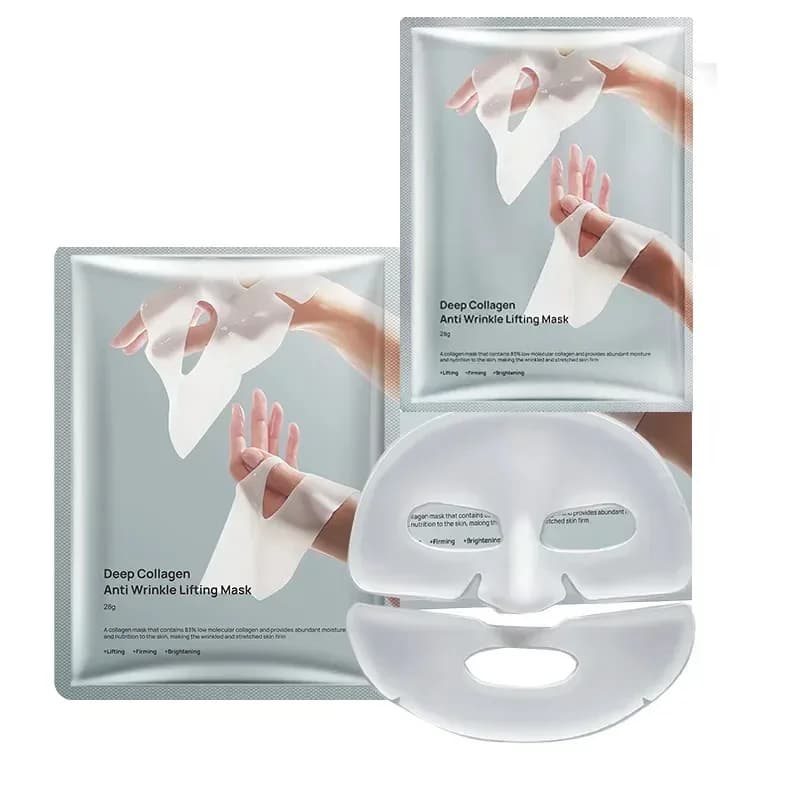 Deep Collagen Anti Wrinkle Lifting Mask Collagen Face Mask Overnight, Deep Collagen Mask for Lifting Firming Moisturizing(5Pack)
