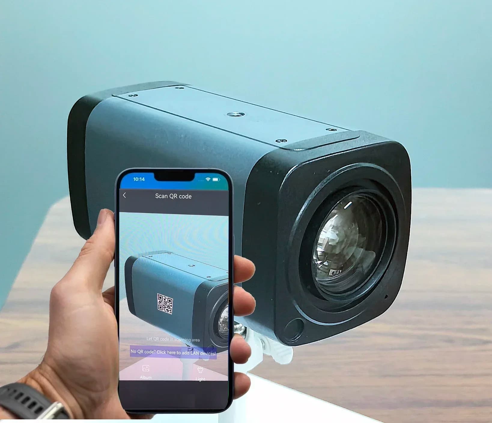 Anjvision RTMP 4K 8MP 360X ZOOM ZOOM automatico Tracciamento IMX415 POE IP Box Telecamera ONVIF Movimento assoluto Auto IRIS Supporto Hik NVR