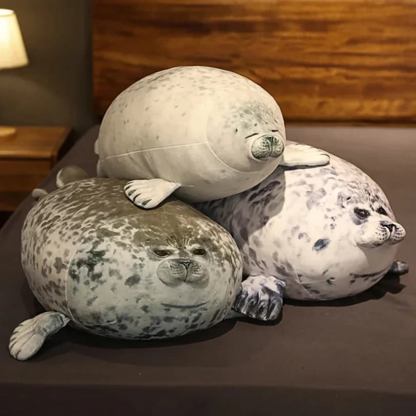 Peluche grasso Foca Gorda Sigillo Giocattolo Peluche Foca Guatona Peluche Bambola morbida Cuscino per dormire Simpatico leone marino Bambola Regalo di Natale