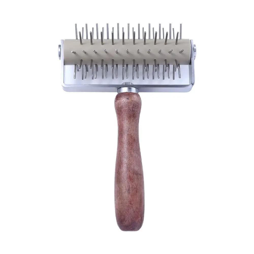 Rotella per Pizza con Manico in Legno, Utensile per Impastare e Forare la Pasta, Strumento da Forno Fai-da-Te