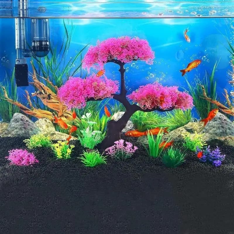 10 pezzi pianta acquatica artificiale pianta d'acquario terrario ornamenti per acquario decorazione pianta per decorare acquario