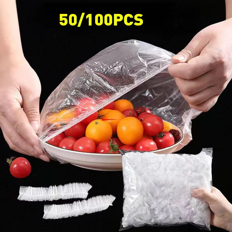 Reusable disposable food cover Plastic wrapper Durable elastic food covers for bowls Elastic plate covers for bag to save food