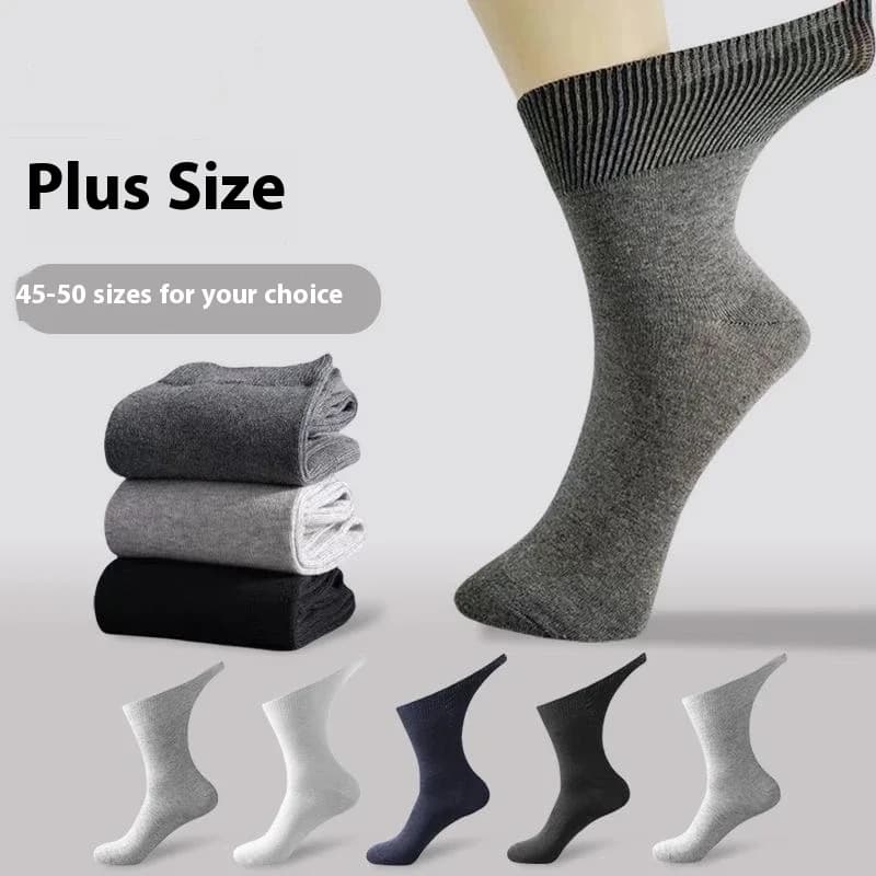 New 5Pairs Loose Mouth Socks Diabetic Prevent Varicose Veins Cotton Comfortable Older Hypertensive Patients Fat Man Socks Gift