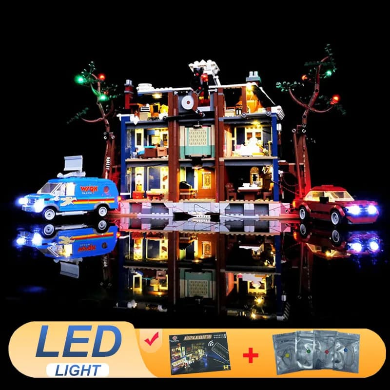 Kit di luci a LED per LEGO Stranger Things The Creel House Movie 11370, regalo fai da te (non include i blocchi da costruzione, mattoncini, kit, set, modello)
