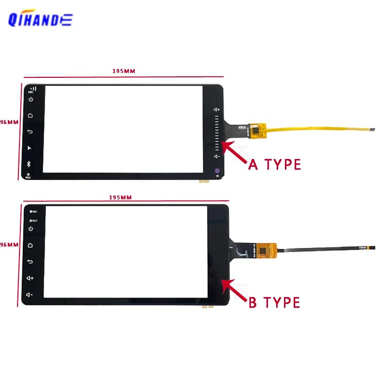 2.5D 6pin GT911 Touch Panel Digitizer Screen HLX-1819-V1 HLX-90001-V5 Car DVD navigazione GPS Video Glass per Teyes Honda Toyota